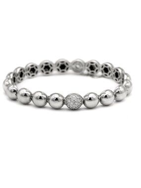 TACORI 925 18K Dew Drops Diamond Pavé Bracelet